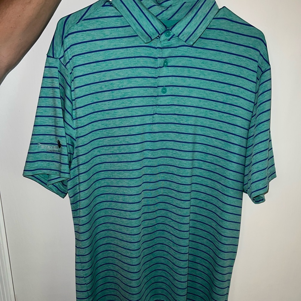 Stripe Blue Polo Under Armour Men’s Size Large